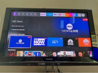 Panasonic 50” TV with Remote - Works Great for Gaming or Streaming device!
