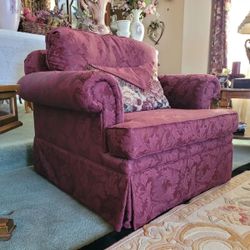 Burgundy Arm Chair