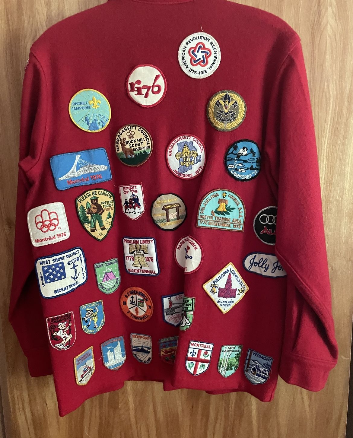 vintage-1960s-official-boy-scouts-red-wool-jacket-size-40-for-sale-in