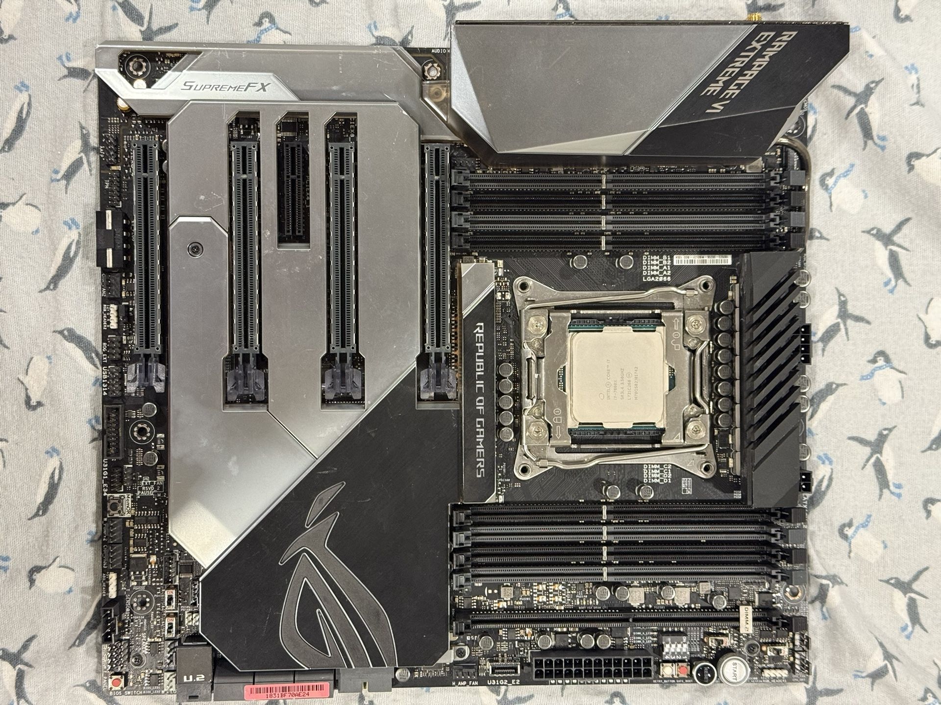 Asus Maximus rampage VI 7800x