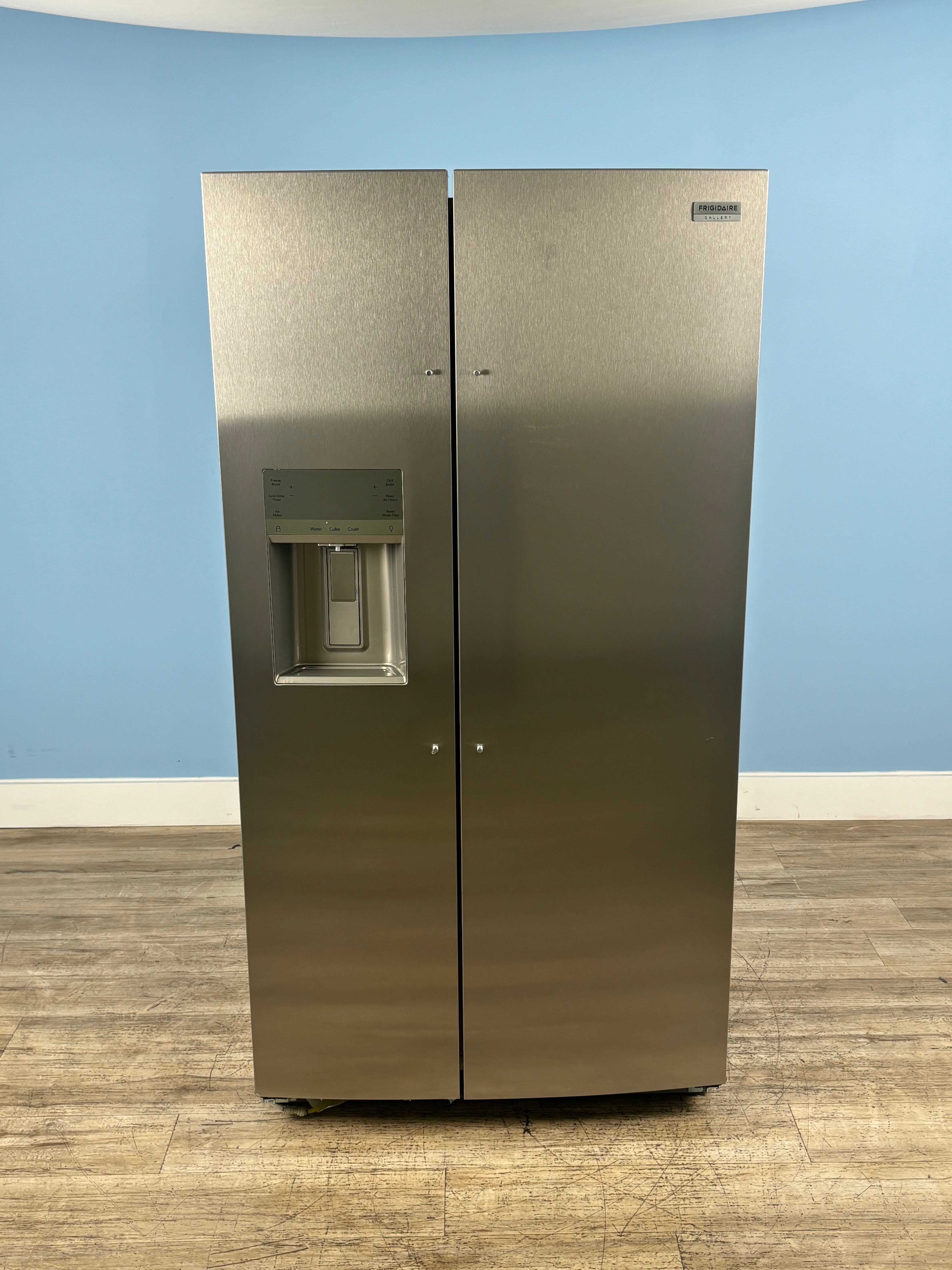 Frigidaire Gallery - 36 in. 26 cu. ft. Standard Depth Side by Side Refrigerator in Smudge-Proof Stainless Steel, ENERGY STAR
