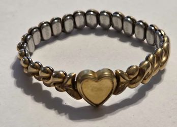 Vintage Child Small Sweetheart Bracelet Signed Miss Mignon By Speidel Gold Filled
