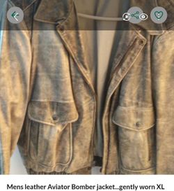 Men’s Classic Aviator Bomber Jacket
