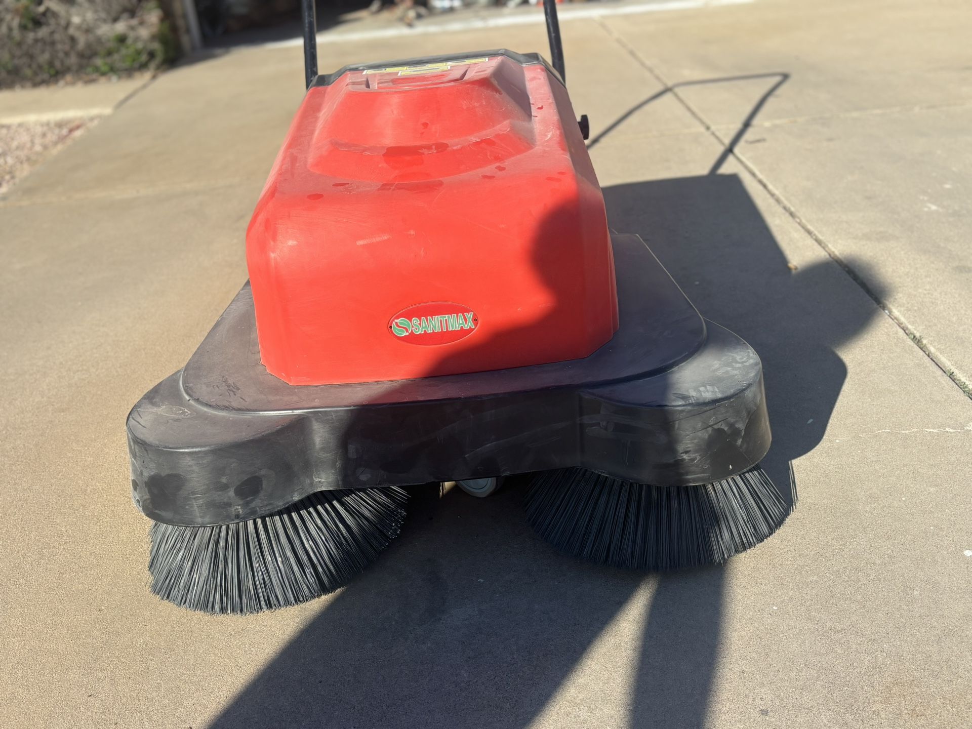 Sanitmax Industrial Walk Behind Better Powered Floor Sweeper 