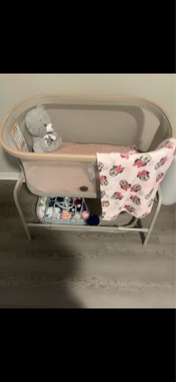 Baby bassinet with baby matress and cover