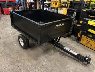 Powercare 10 cu. ft. Lawn Mower Dump Cart with Wheels – New