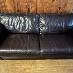 Leather Sofa Bed 