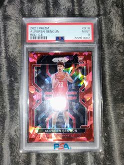 PSA graded basketball cards still in the plastic pack