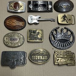 Brass Belt Buckle Collection 
