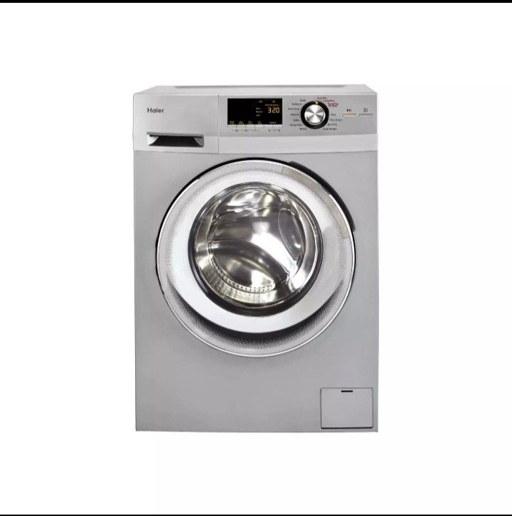 Haier HLC1700AXS 24" Silver Front Load Electric Washer/Dryer Combo