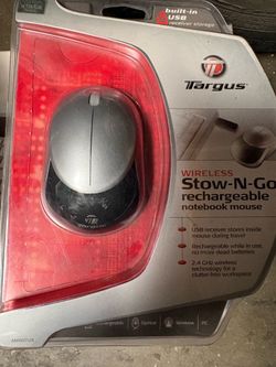 Targus Wireless Stow-N-Go Rechargeable Notebook Mouse