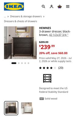 Black dresser
