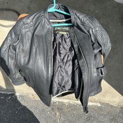 Motorcycle Jacket And Helmet