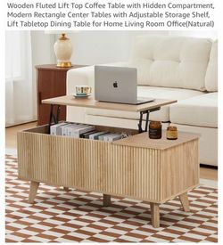 Lifted Table with hidden compartment
