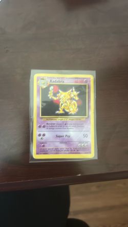 Kadabra red health card 1st pack card
