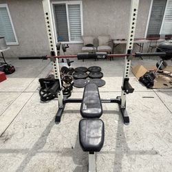 FITNESS GEAR OLYMPIC Bench + Extras