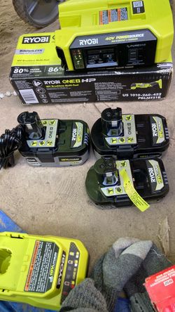 Ryobi lithium packs