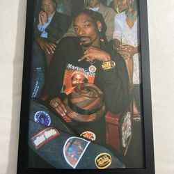 11”x17” Framed Snoop Dogg Poster - White Or Black Frame