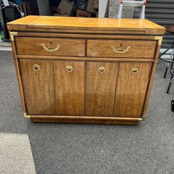 Sideboard / Bar On Casters Made By Drexel (high End)