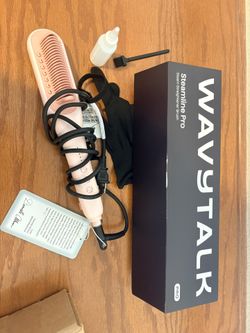 Wavy Talk Steam Hair Straightener Brush