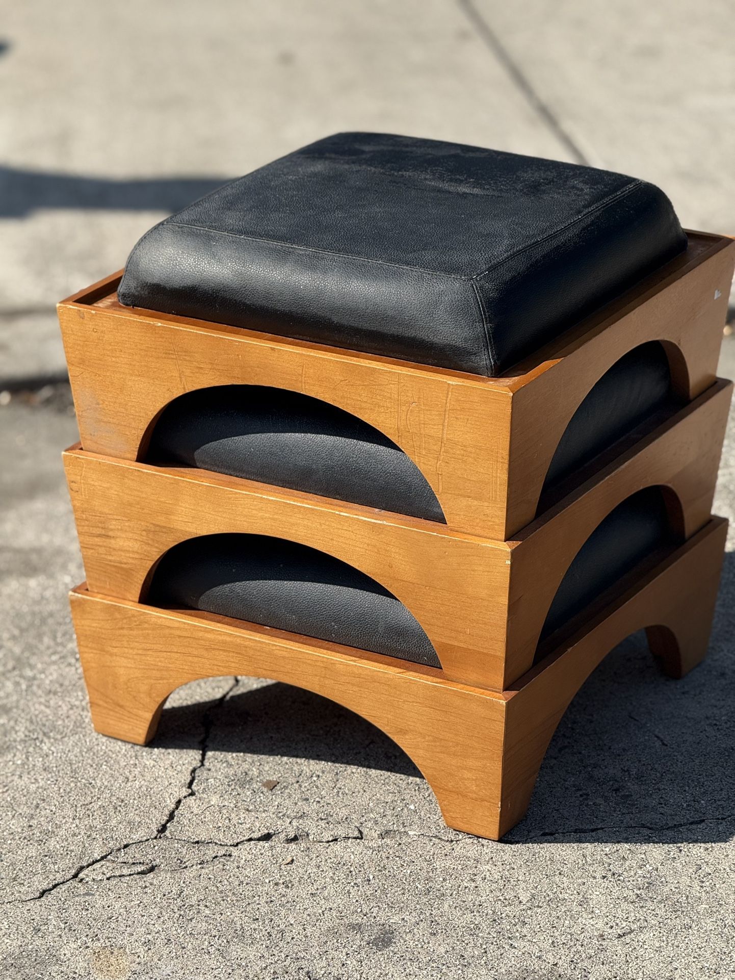 Vintage Style Stacking Stools By Levenger Foot Stools