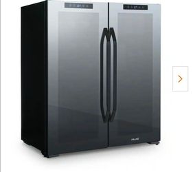 NewAir 28” Dual Zone Wine & Beverage Cooler – Mirrored Glass