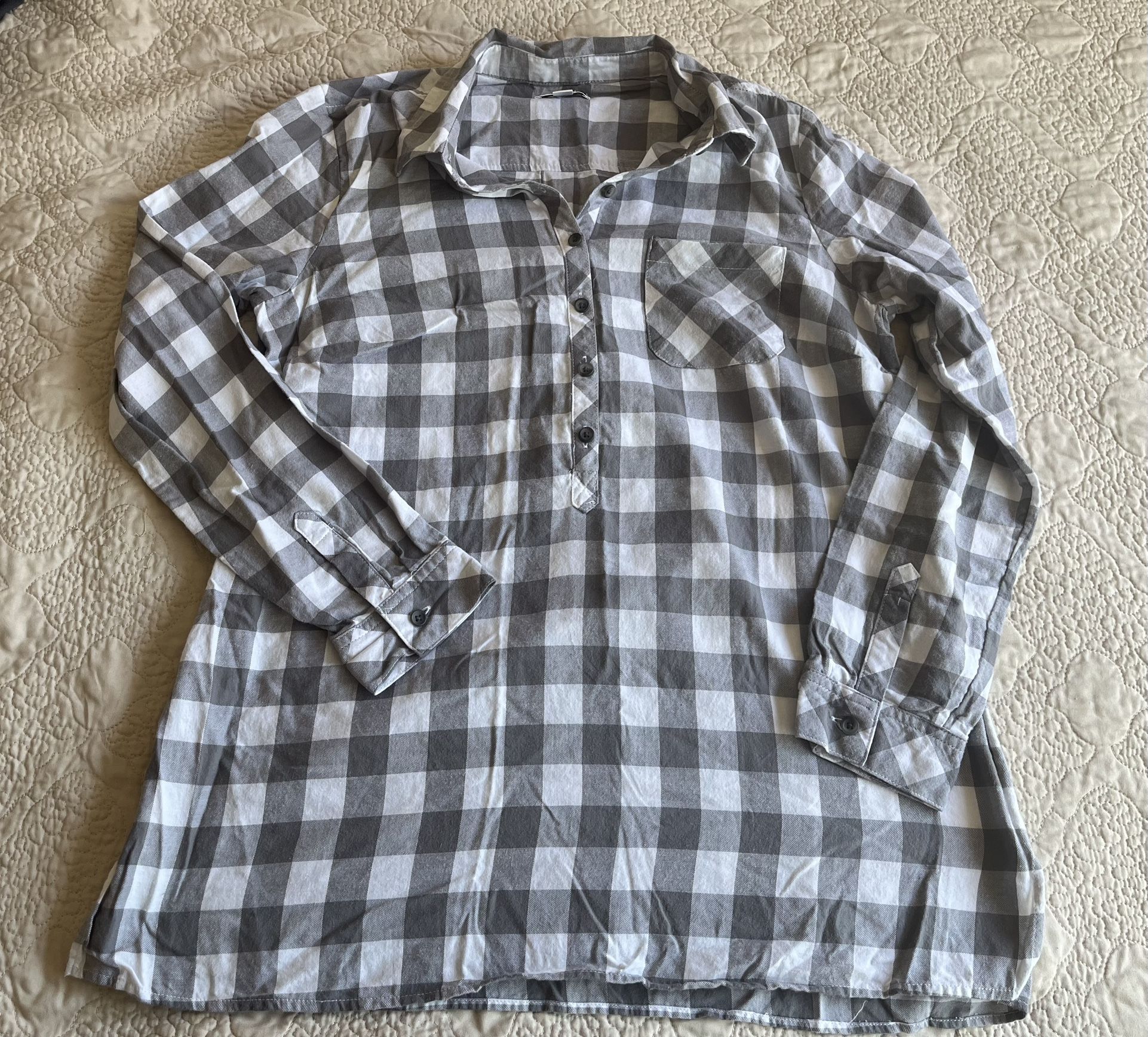 CROFT & BARROW PLAID SHIRT MEDIUM (A)
