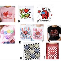 Kids Valentine’s T-Shirts 