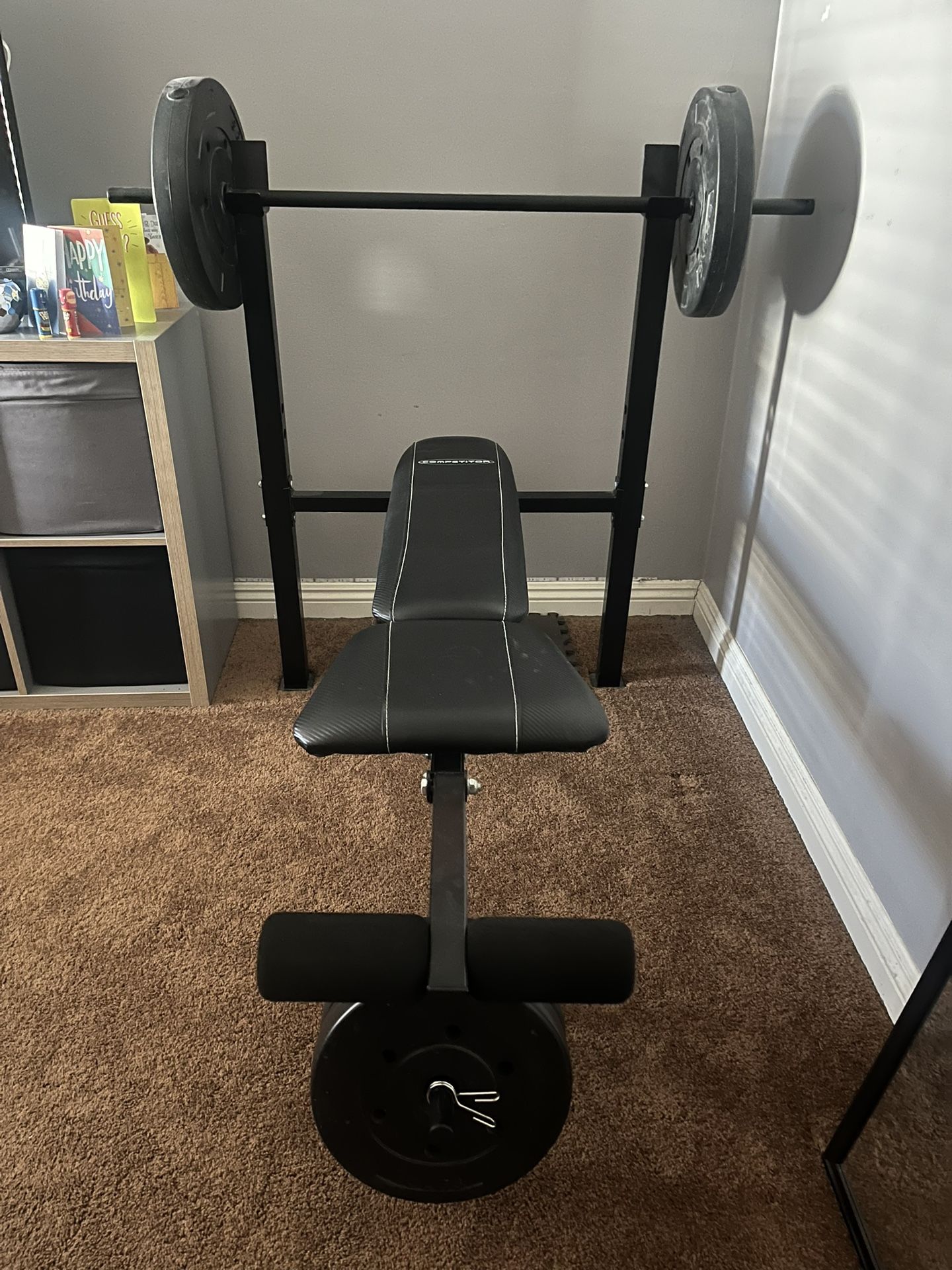Weight Bench + Weights (older model)