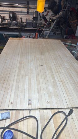 Large unfinished butcher block