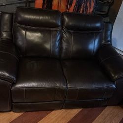 Leather Love Seat