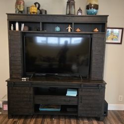 Entertainment center and Barn Style Coffee table