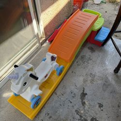 Toddler Slide With Pony 