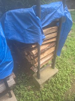 Firewood and rack