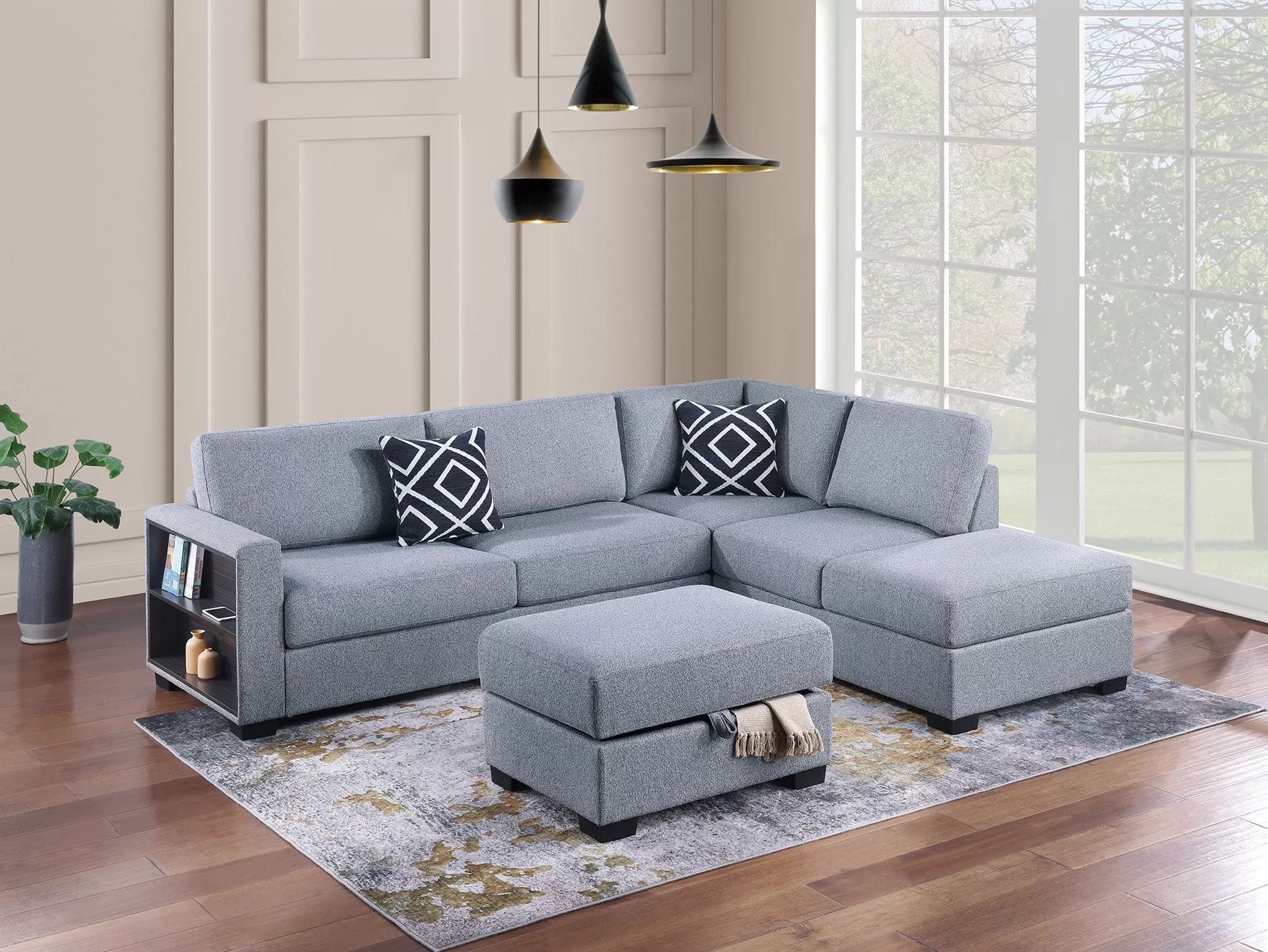 Sectional W/ottoman