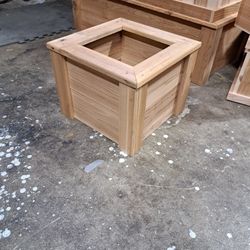 12" X 12" X 12" Western Red Cedar Planters