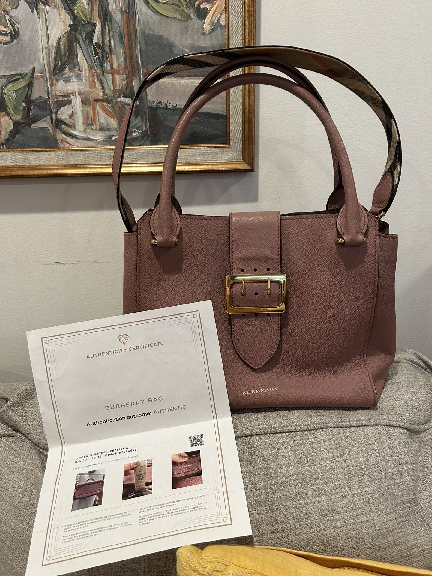 Burberry Tote - mostly exterior wear