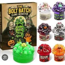 Funewest Slime Advent Calendar 2025 Halloween Party Favor with Spooky Add Ins Slime Kit 13 Days of Halloween Advent Calendar