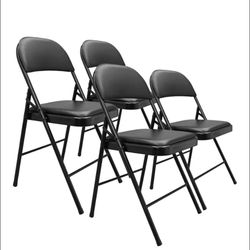 Steel Folding Chair Black 