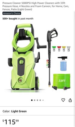5000PSI Electric Pressure Washer with Accessories