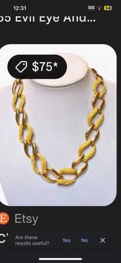 Nappier Vintage Gold Tone Necklace 