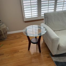 2 Glass End Tables