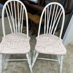 Two Vintage Kitchen Chairs   Both For $15