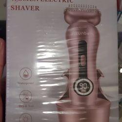 New Sealed In Package Pink Women Electric Shaver Wet And Dry