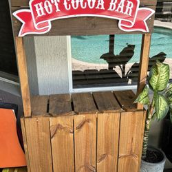 kids wooden hot cocoa bar / Lemonade stand 
