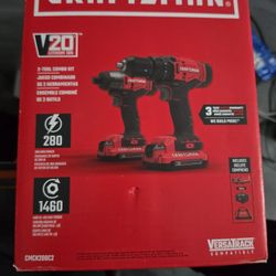 CRAFTSMAN V20 MAX Cordless Drill Driver and Impact Driver Set
