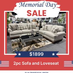 2 Pc Sofa And Loveseat 