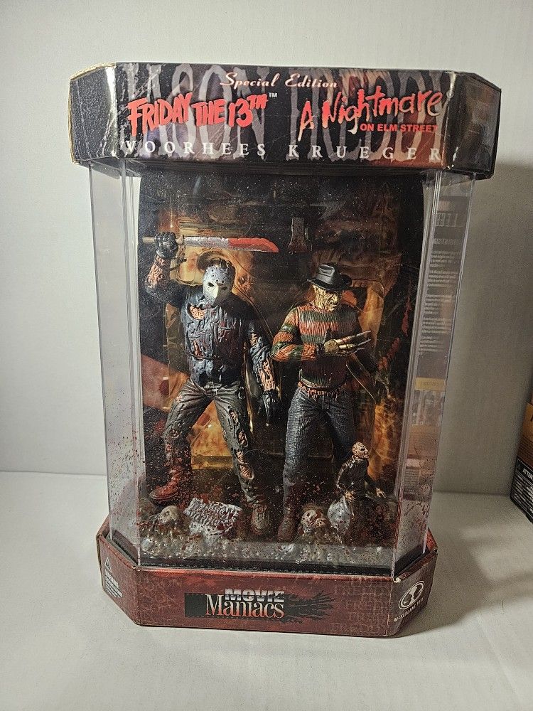 1999 McFarlane Toys Movie Maniacs Jason & Freddy