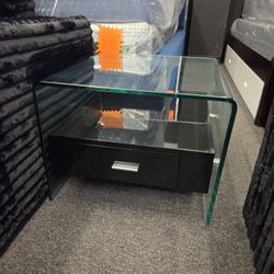 Glass TABLE w/ Drawer $55