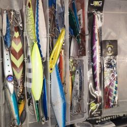 Tons Of Saltwater Fishing Jigs 